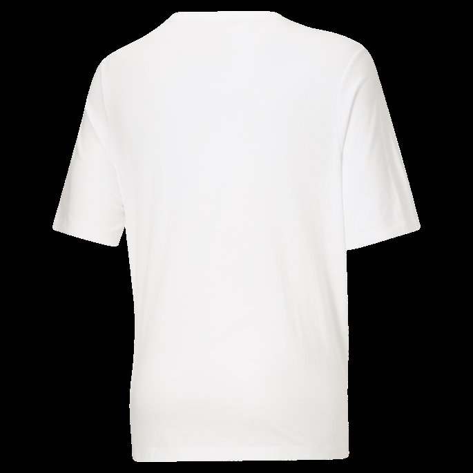 Hvit-svart Puma På Tilbud Classics Logo Herre T-skjorte Bt