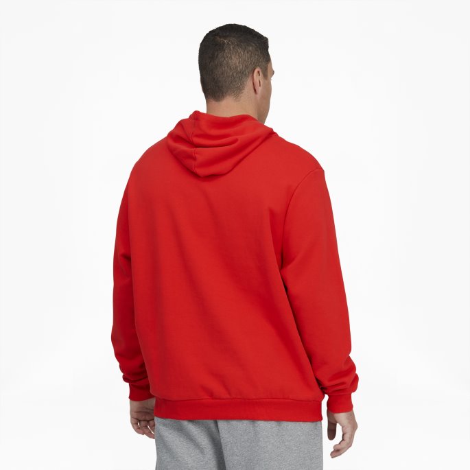 Høyrisiko Rød-hvit Klassisk Hettegenser Med Logo For Menn Fl Bt Puma På Salg