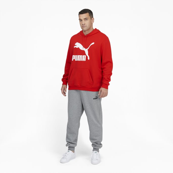 Høyrisiko Rød-hvit Klassisk Hettegenser Med Logo For Menn Fl Bt Puma På Salg
