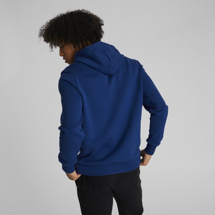 Puma På Tilbud Classics Hettegenser Med Logo For Menn Fl Flammende Blå