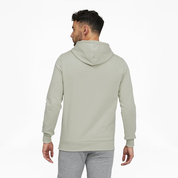 Våren Mose-hvit Puma På Tilbud Classics Herre Logo Hettegenser Fl