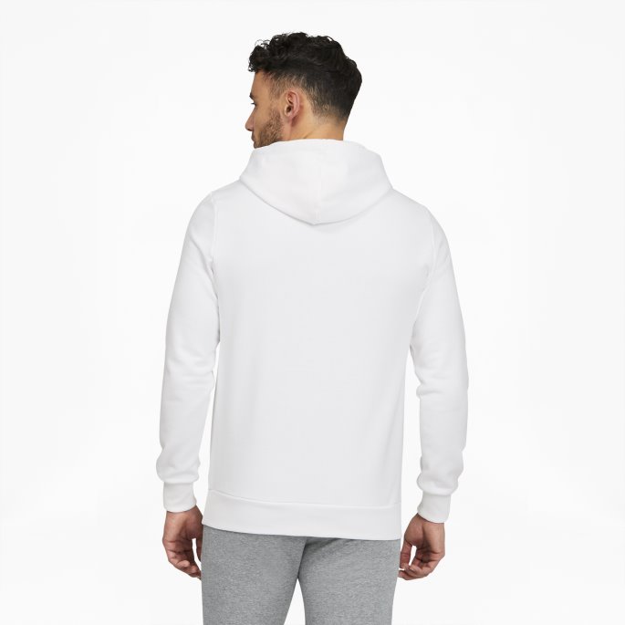 Puma På Tilbud Hvit-bambus Klassikere Hettegenser Med Logo For Menn Fl