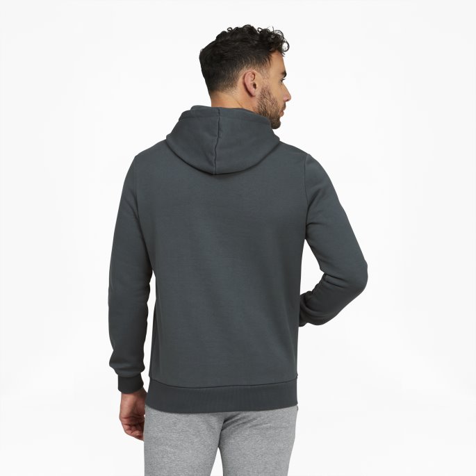 Puma På Tilbud Classics Logo Hettegenser For Menn Fl Mørk Skifer-hvit