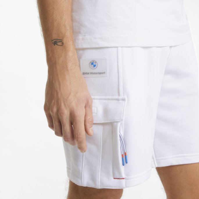Puma På Tilbud Hvit Bmw M Motorsport Statement Svetteshorts For Menn