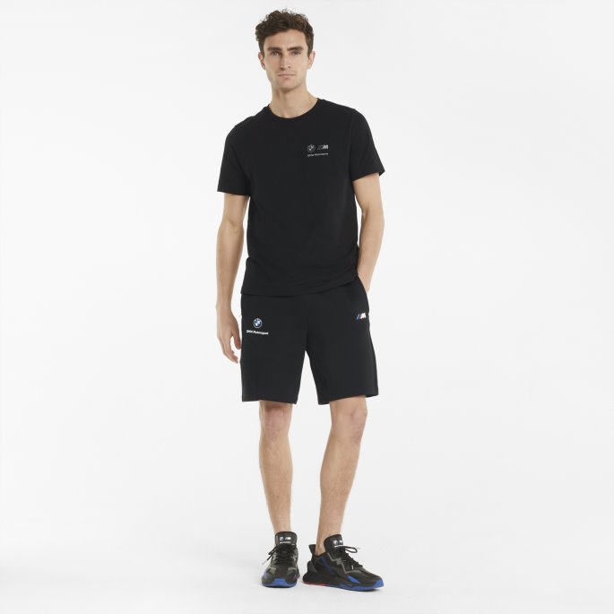 Puma På Tilbud Bmw M Motorsport Svetteshorts For Menn Bomull Svart