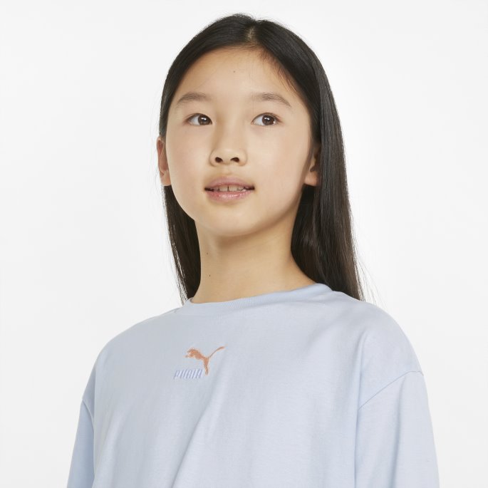 Arctic Ice Puma På Tilbud Grl Cropped Tee Store Barn