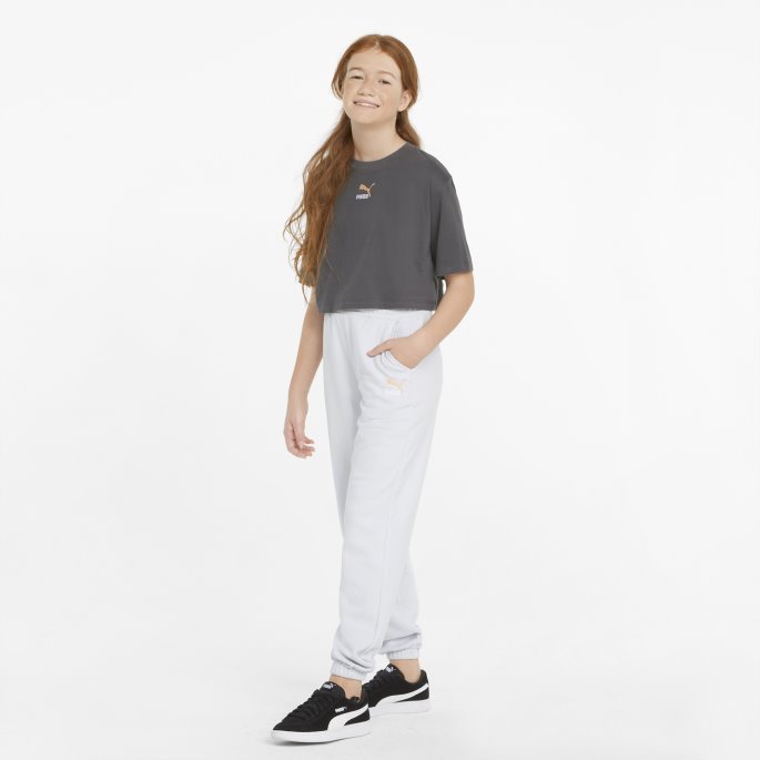 Asfalt Puma På Salg Grl Cropped Ungdoms-t-skjorte