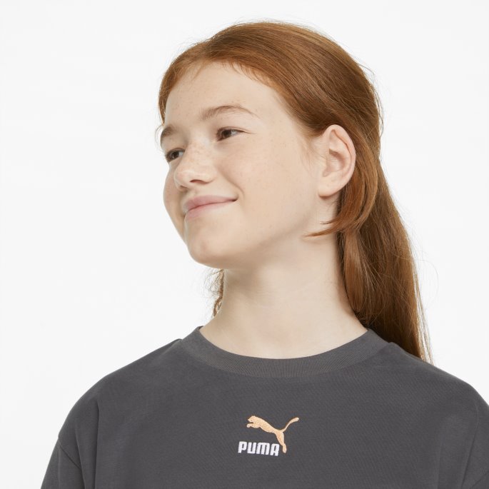 Asfalt Puma På Salg Grl Cropped Ungdoms-t-skjorte