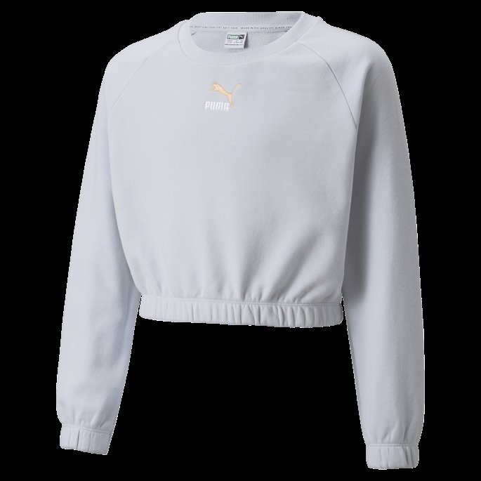 Puma På Tilbud Arctic Ice Grl Cropped Crew Neck Ungdomsgenser