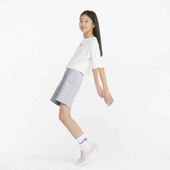 Arctic Ice Grl Relaxed Fit Ungdomsshorts Puma På Tilbud