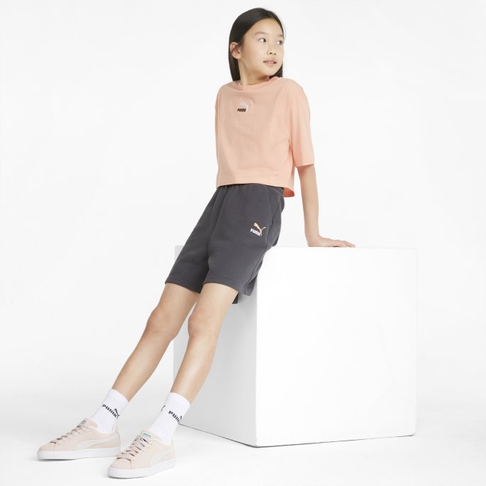 Asfalt Puma På Tilbud Grl Relaxed Fit Shorts Store Barn