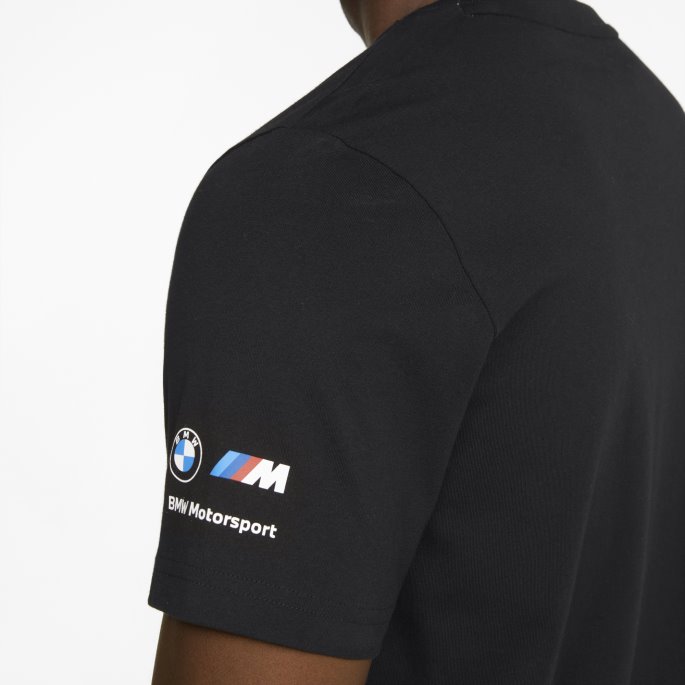 Puma På Tilbud Bmw M Motorsport Logo Herre T-skjorte Bomull Svart