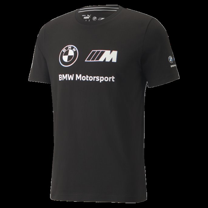 Puma På Tilbud Bmw M Motorsport Logo Herre T-skjorte Bomull Svart