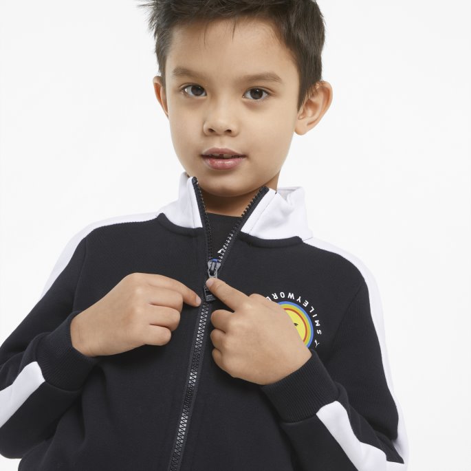 Svart Puma På Tilbud X Smileyworld T7 Treningsjakke For Barn