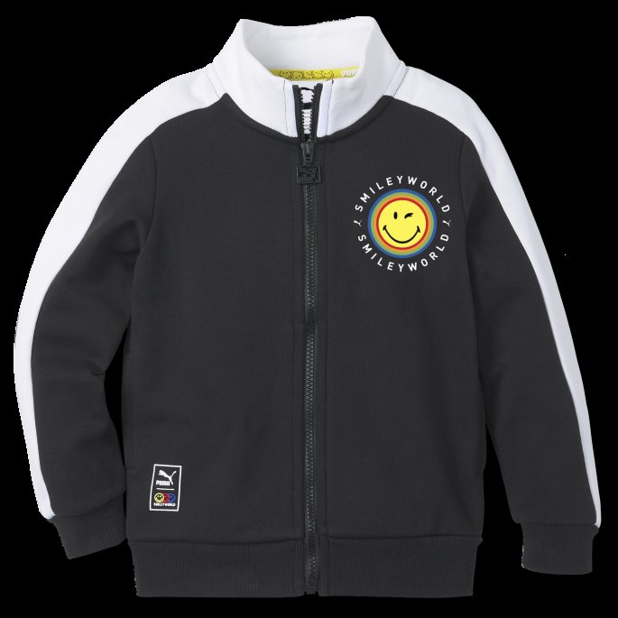 Svart Puma På Tilbud X Smileyworld T7 Treningsjakke For Barn