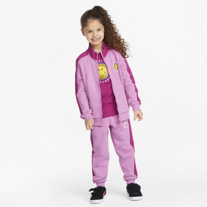Puma På Tilbud X Smileyworld T7 Treningsjakke For Barn Opera Lilla