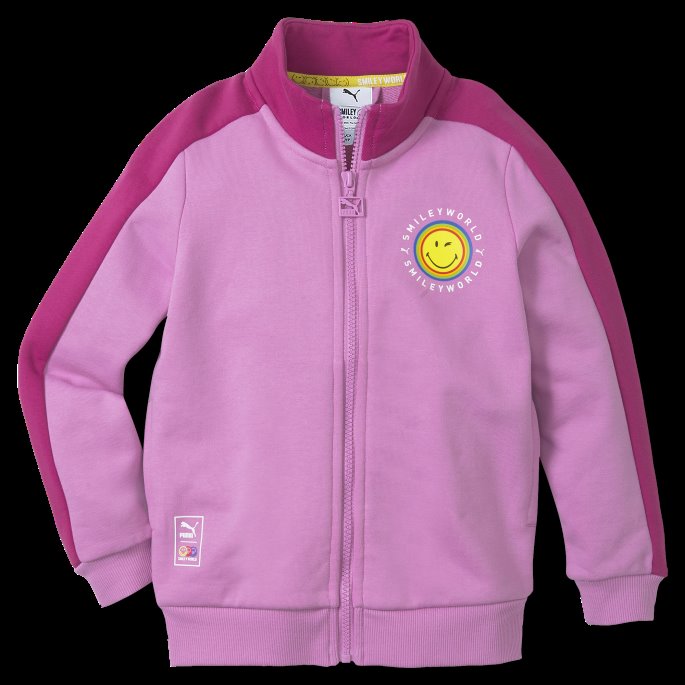 Puma På Tilbud X Smileyworld T7 Treningsjakke For Barn Opera Lilla