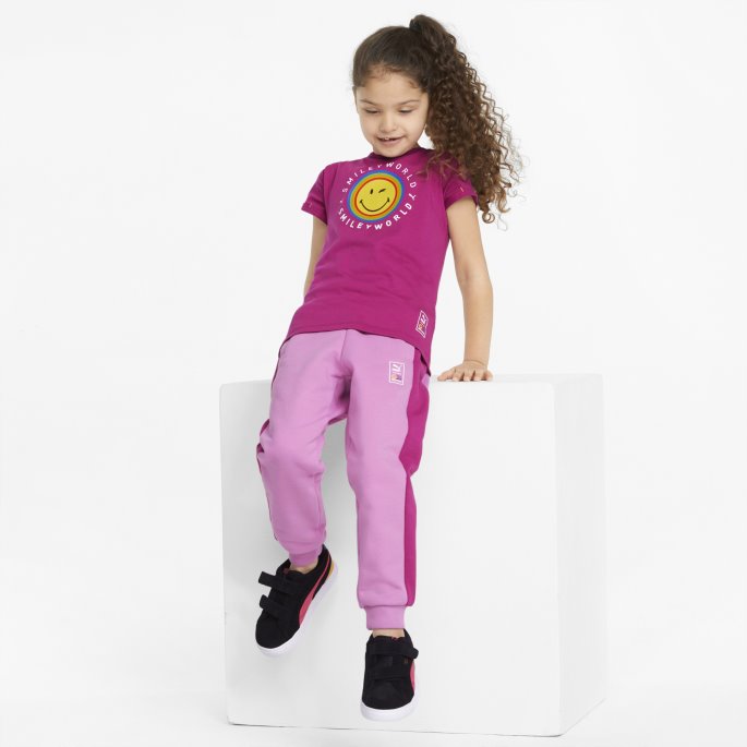 Opera Mauve Puma På Tilbud X Smileyworld T7 Treningsbukser For Barn