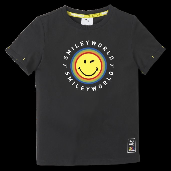 Svart Puma På Tilbud X Smileyworld Barneskjorte
