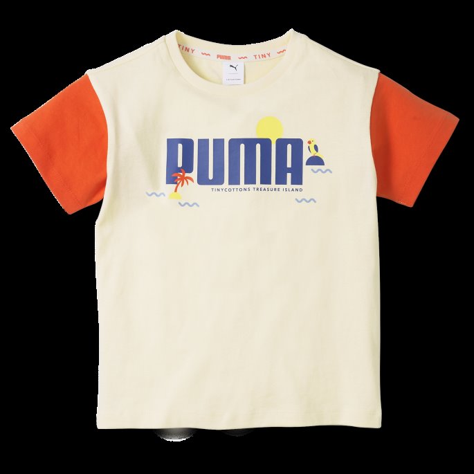 Puma På Tilbud X Liten Colourblock T-skjorte For Barn Anisblomst