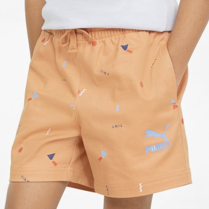 Puma På Tilbud X Bittesmå Trykte Vevde Shorts Til Barn Fasan