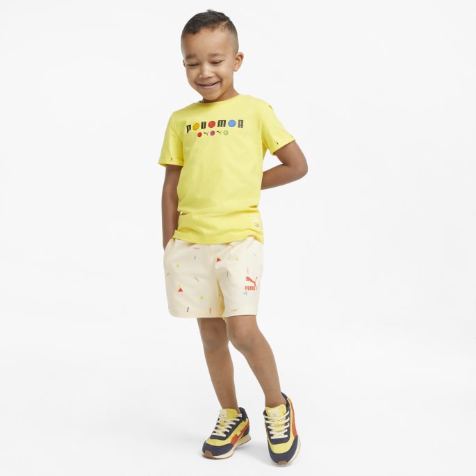 Puma På Tilbud X Bittesmå Trykte Vevde Shorts Til Barn Anisblomst