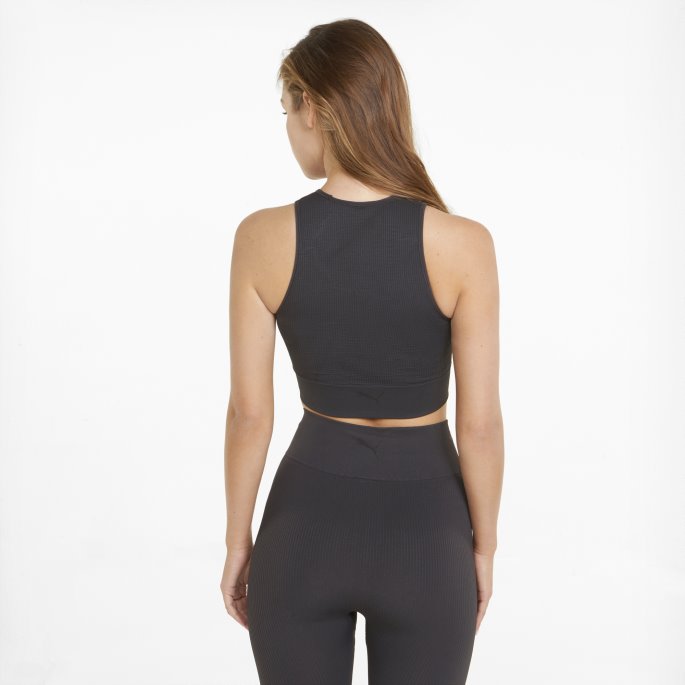 Puma På Tilbud Infuse Evoknit Cropped Dametopp Svart