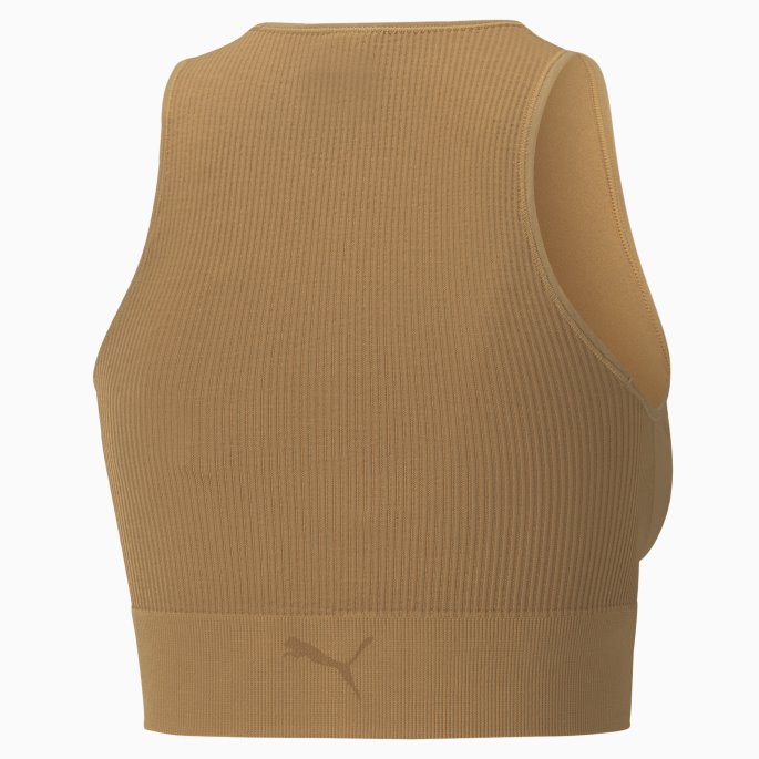 Desert Tan Puma På Tilbud Infuse Evoknit Cropped Dametopp