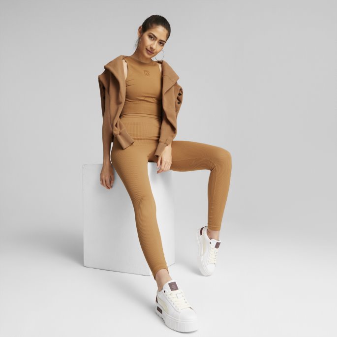 Desert Tan Infuse Evoknit Kvinners Leggings Puma På Salg