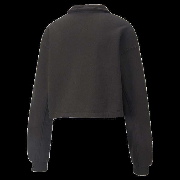 Puma På Tilbud Svart Infuse Fashion Polo Sweatshirt For Kvinner