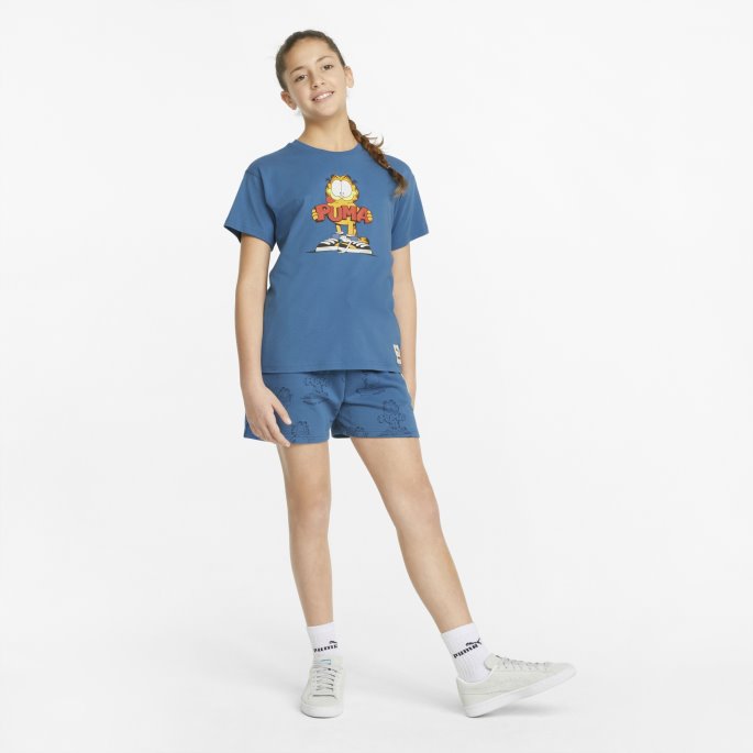 Puma På Tilbud X Garfield Grafisk T-skjorte For Barn Vallarta Blå