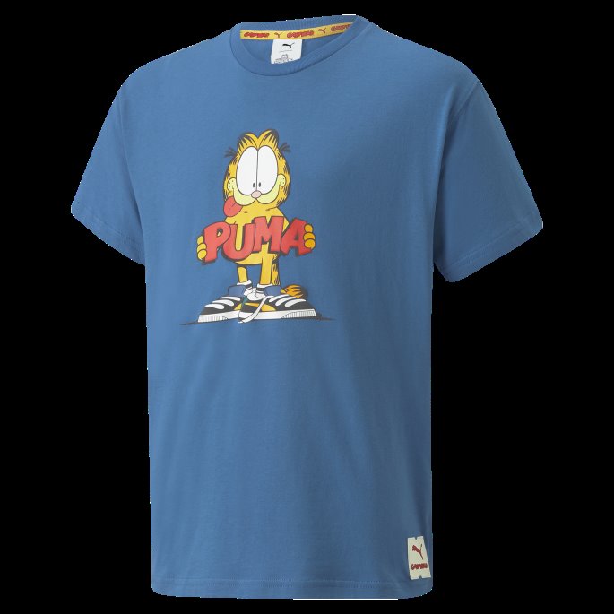 Puma På Tilbud X Garfield Grafisk T-skjorte For Barn Vallarta Blå