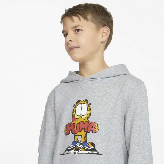 Puma På Tilbud X Garfield Ungdomshettegenser Lys Grå Lyng