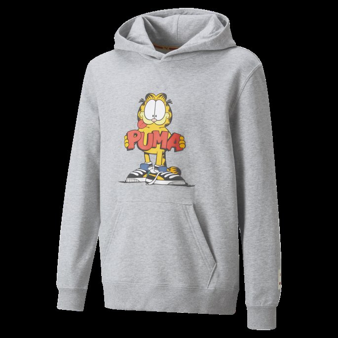 Puma På Tilbud X Garfield Ungdomshettegenser Lys Grå Lyng