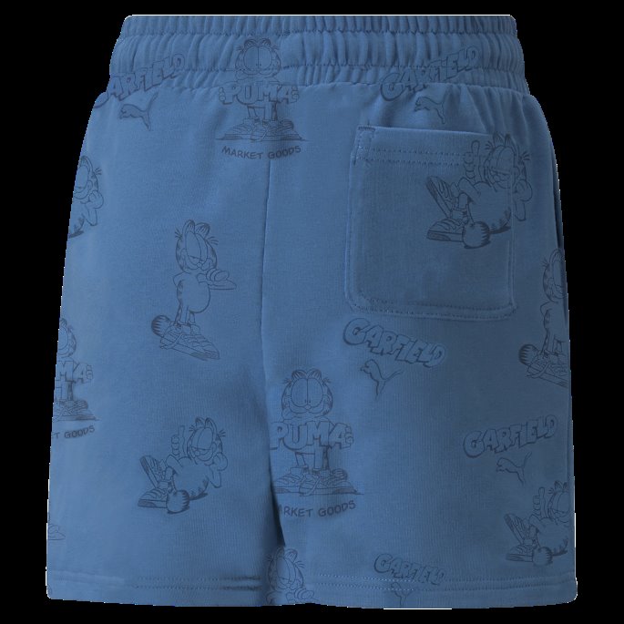 Vallarta Blue-aop Puma På Tilbud X Garfield-printede Ungdomsshorts