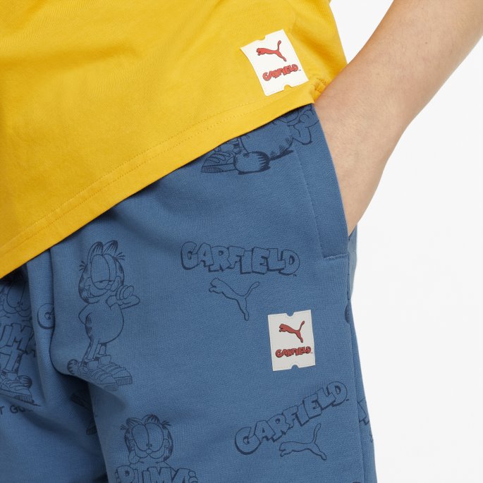 Puma På Tilbud X Garfield Trykket Ungdomsshorts Vallarta Blå-aop