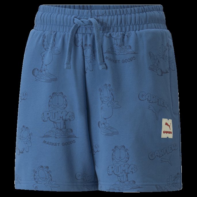 Puma På Tilbud X Garfield Trykket Ungdomsshorts Vallarta Blå-aop