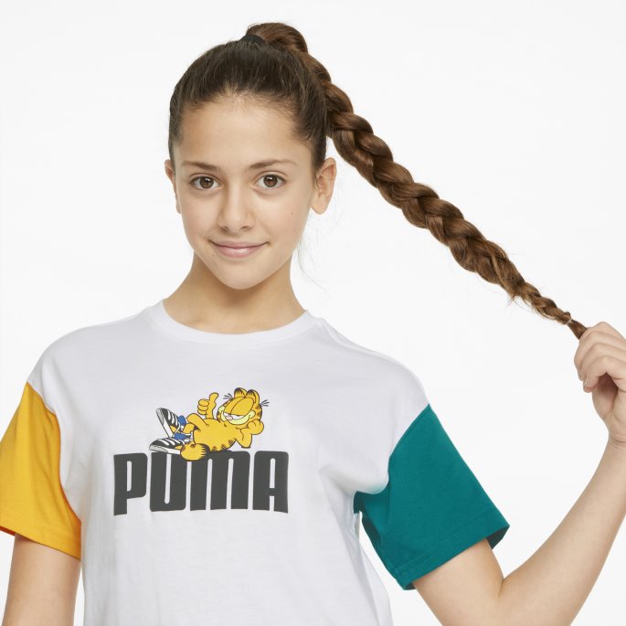 Puma På Tilbud X Garfield Ungdomst-skjorte Hvit