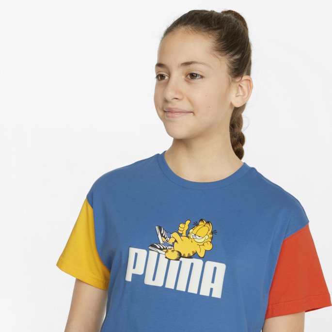 Puma På Tilbud X Garfield Ungdomst-skjorte Vallarta Blå