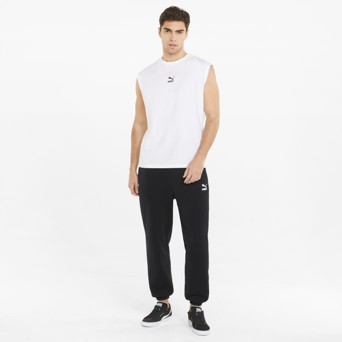 Puma På Tilbud Klassikere Avslappet Joggebukse For Menn Svart