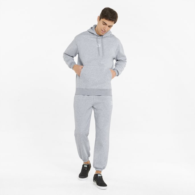 Puma På Tilbud Lys Grå Lyngklassikere Avslappede Joggebukser For Menn