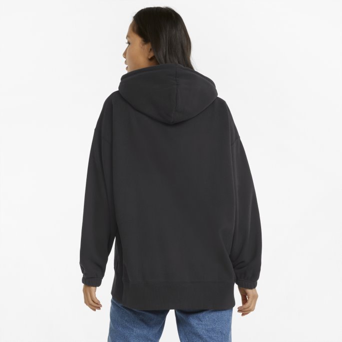 Classics Oversized Hettegenser For Kvinner Svart Puma På Salg