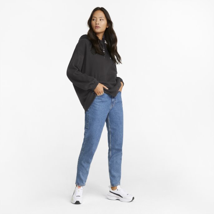 Classics Oversized Hettegenser For Kvinner Svart Puma På Salg