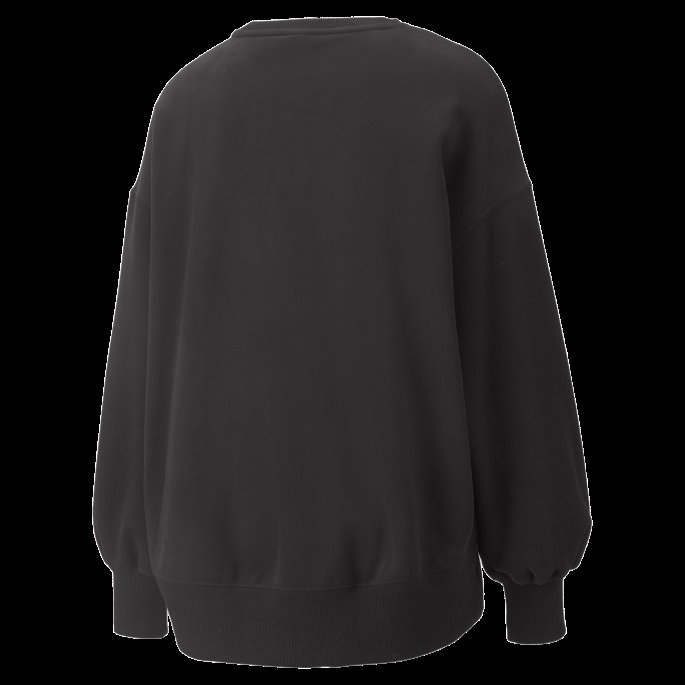 Sorte Klassikere Oversized Crew Sweatshirt For Kvinner Puma På Salg