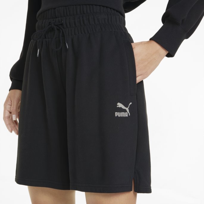 Puma På Tilbud Svarte Klassikere Dameshorts Med Høy Midje Fra Pedroche