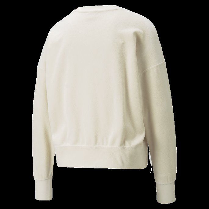 Classics Toweling Sweatshirt Med Rund Hals Kvinner Puma På Tilbud Ingen Farge