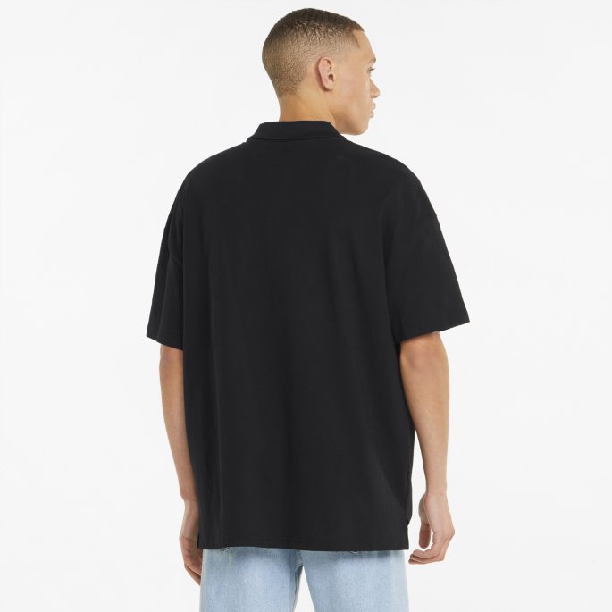 Svart Puma På Tilbud Classics Boxy Zip Herre Poloskjorte