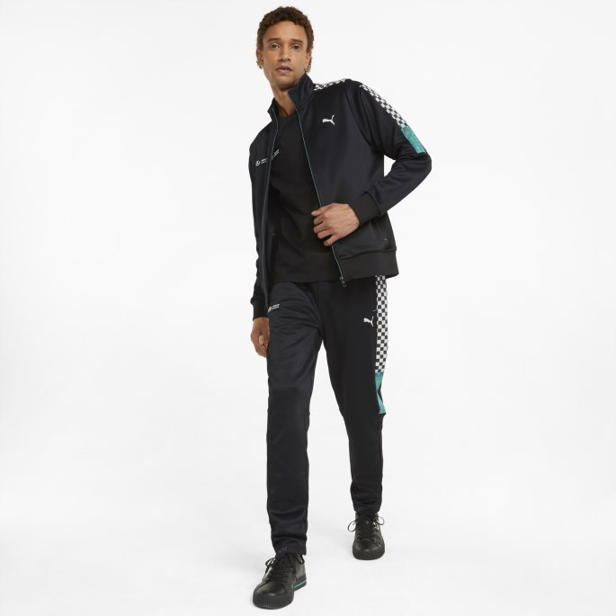 Svart Puma På Tilbud Mercedes F1 T7 Treningsjakke For Menn