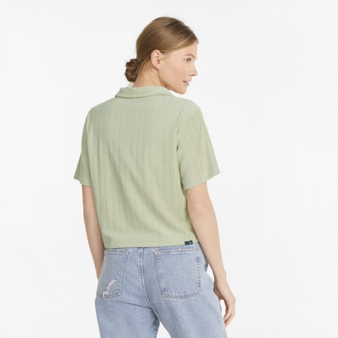 Spring Moss Downtown Toweling Dame Poloskjorte Puma På Salg