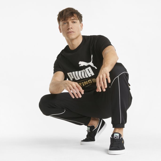 Puma På Tilbud King Logo Herre T-skjorte Svart